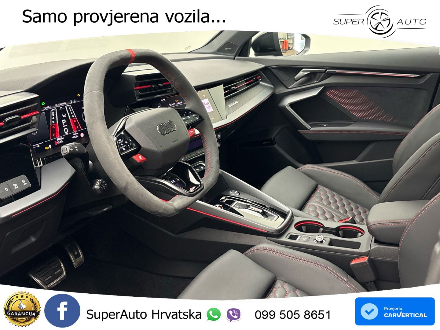 Audi RS3 Sedan 2.5 TFSI (400 KS) quattro S tronic LED+GR SJED+ACC