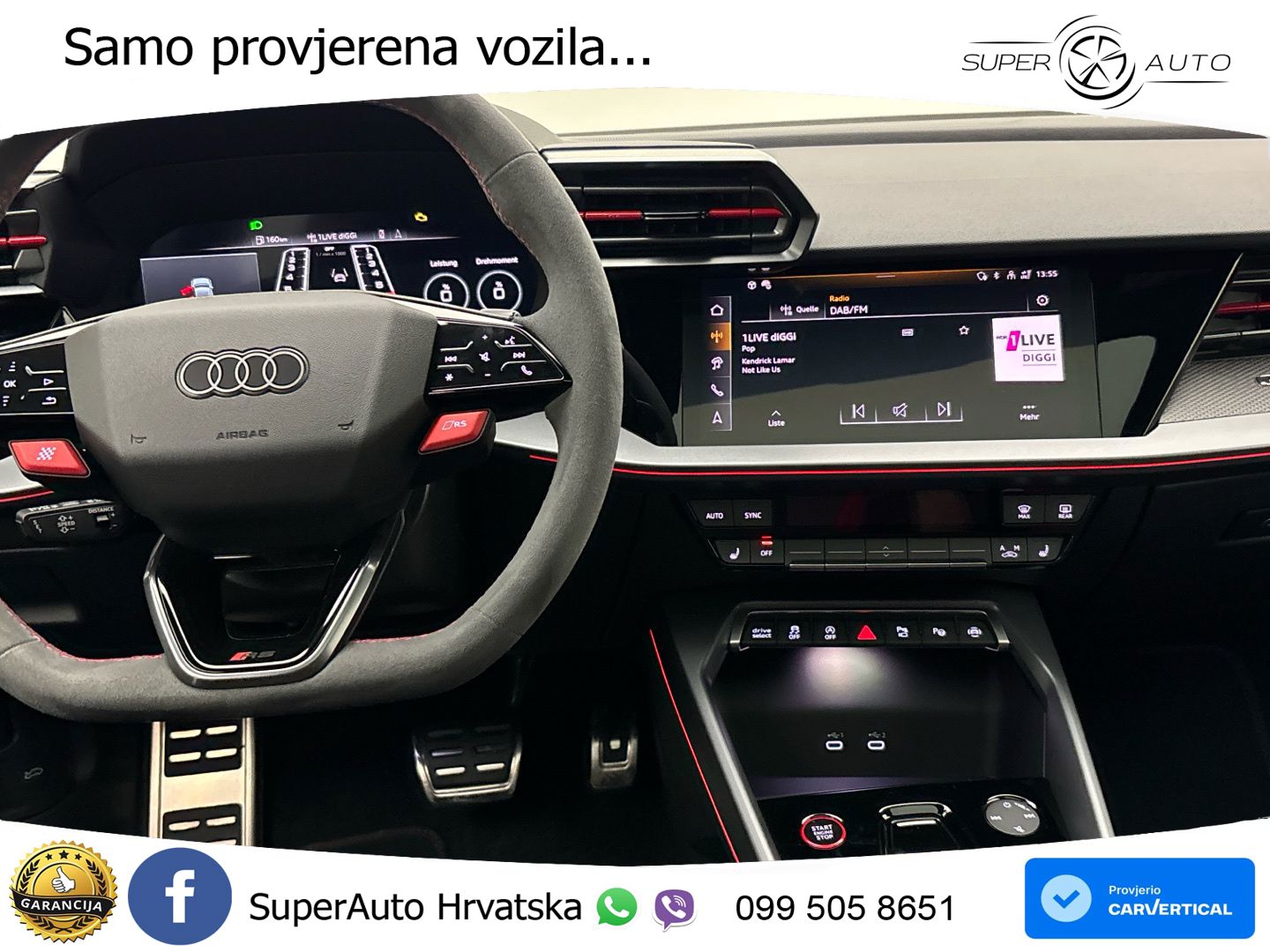 Audi RS3 Sedan 2.5 TFSI (400 KS) quattro S tronic LED+GR SJED+ACC