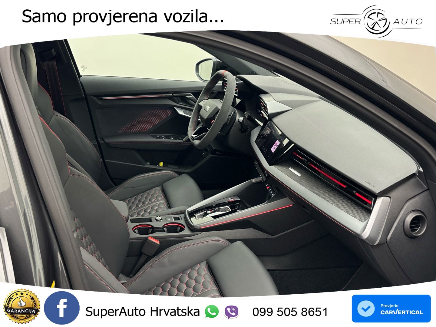 Audi RS3 Sedan 2.5 TFSI (400 KS) quattro S tronic LED+GR SJED+ACC
