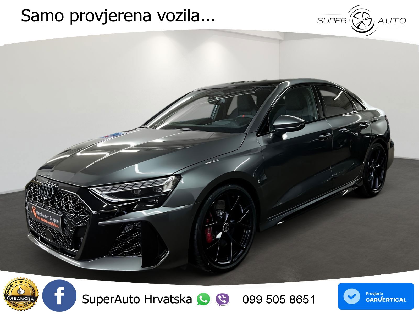 Audi RS3 Sedan 2.5 TFSI (400 KS) quattro S tronic LED+GR SJED+ACC
