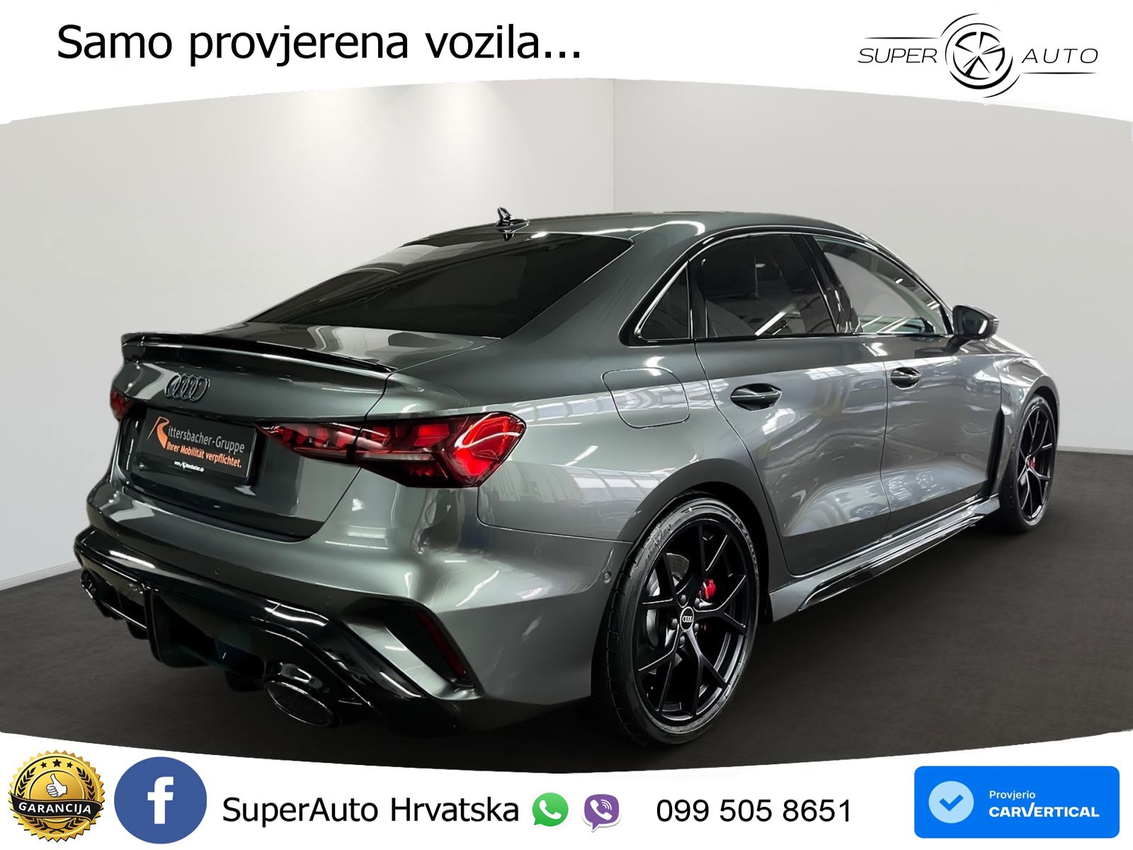 Audi RS3 Sedan 2.5 TFSI (400 KS) quattro S tronic LED+GR SJED+ACC