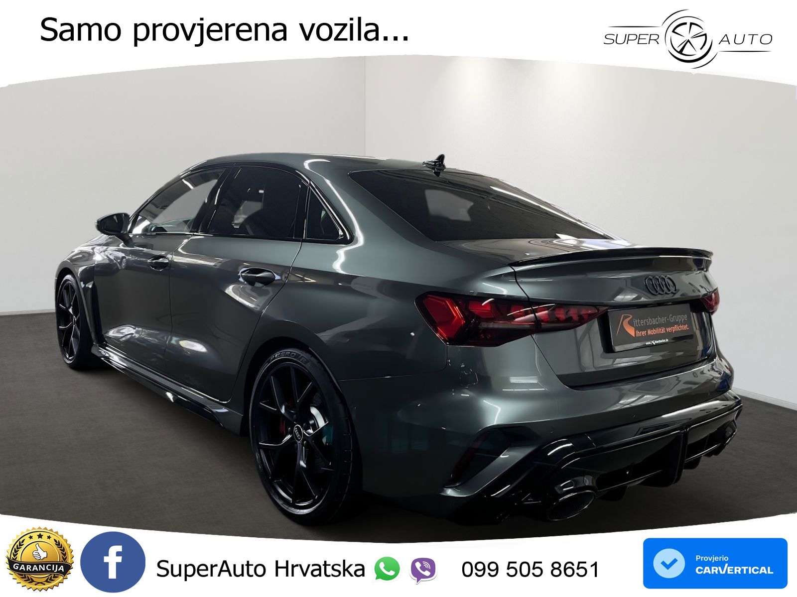 Audi RS3 Sedan 2.5 TFSI (400 KS) quattro S tronic LED+GR SJED+ACC
