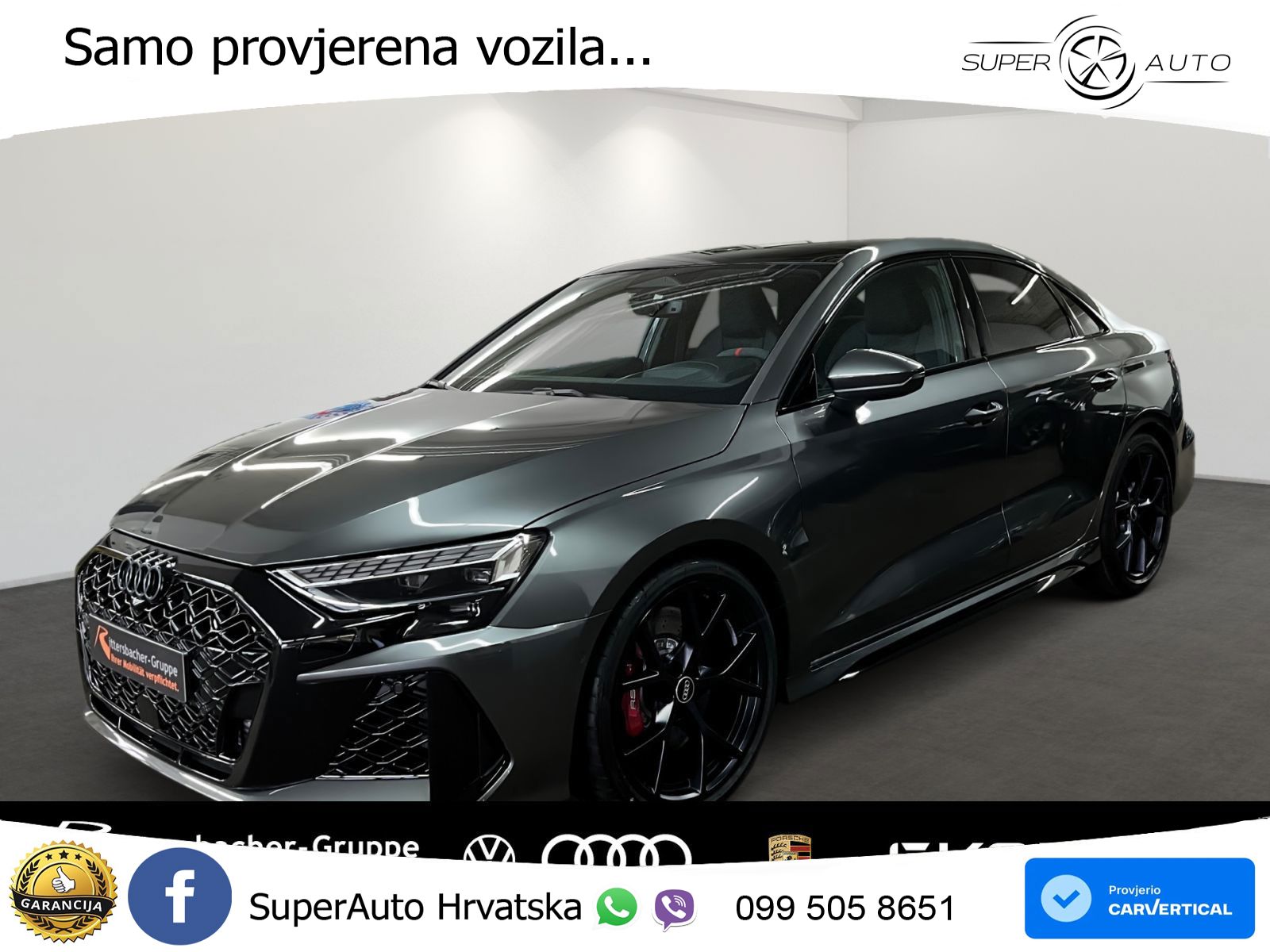 Audi RS3 Sedan 2.5 TFSI (400 KS) quattro S tronic LED+GR SJED+ACC