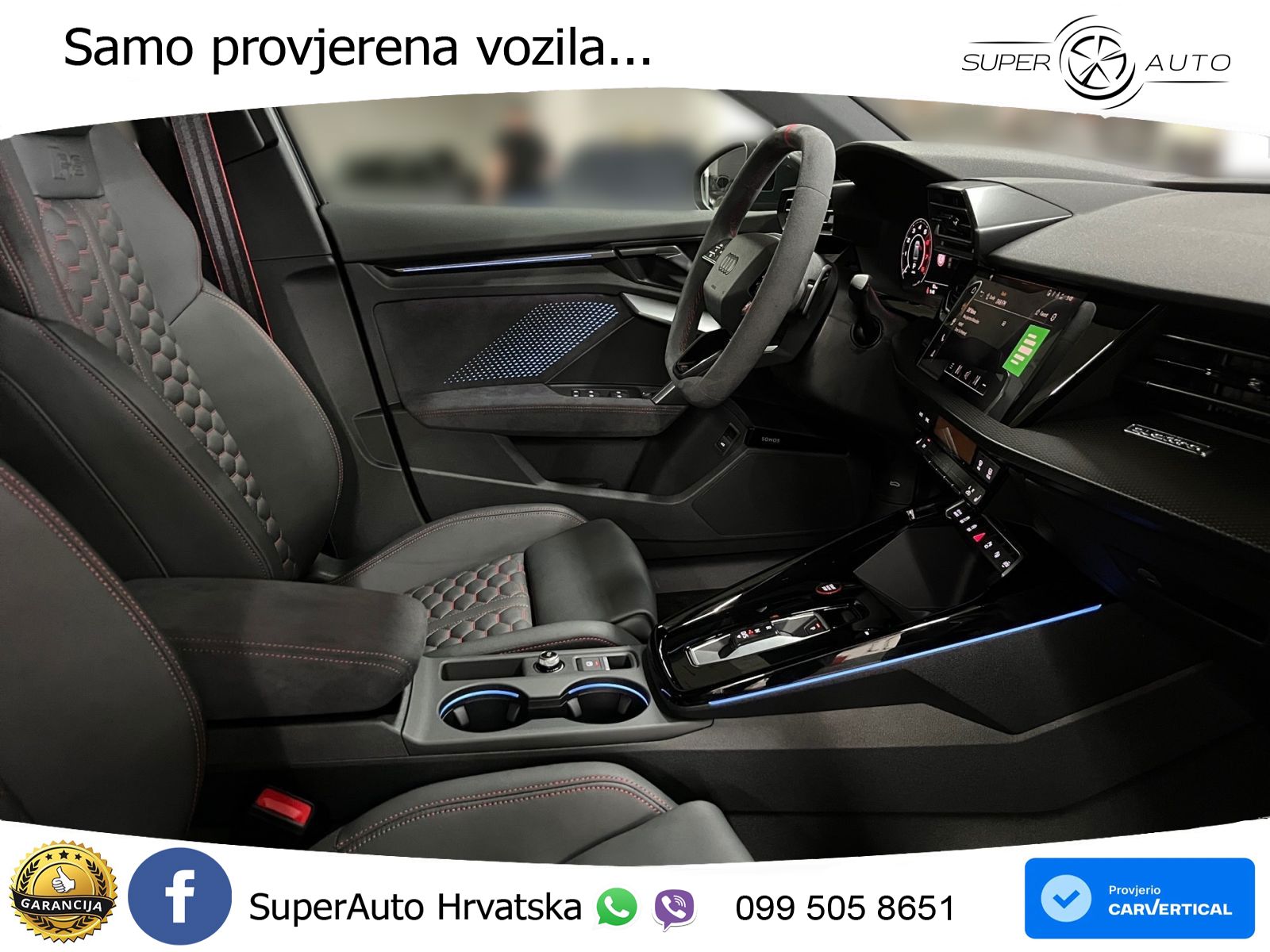 Audi RS3 Sedan 2.5 TFSI (400 KS) quattro S tronic LED+GR SJED+ACC