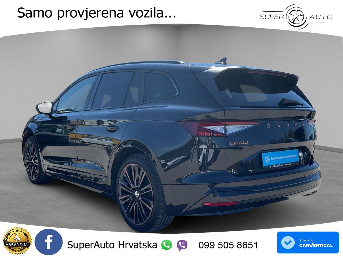 Škoda Enyaq iV 80x 82 kWh (265 KS) AWD SportLine LED+GR SJED+ACC