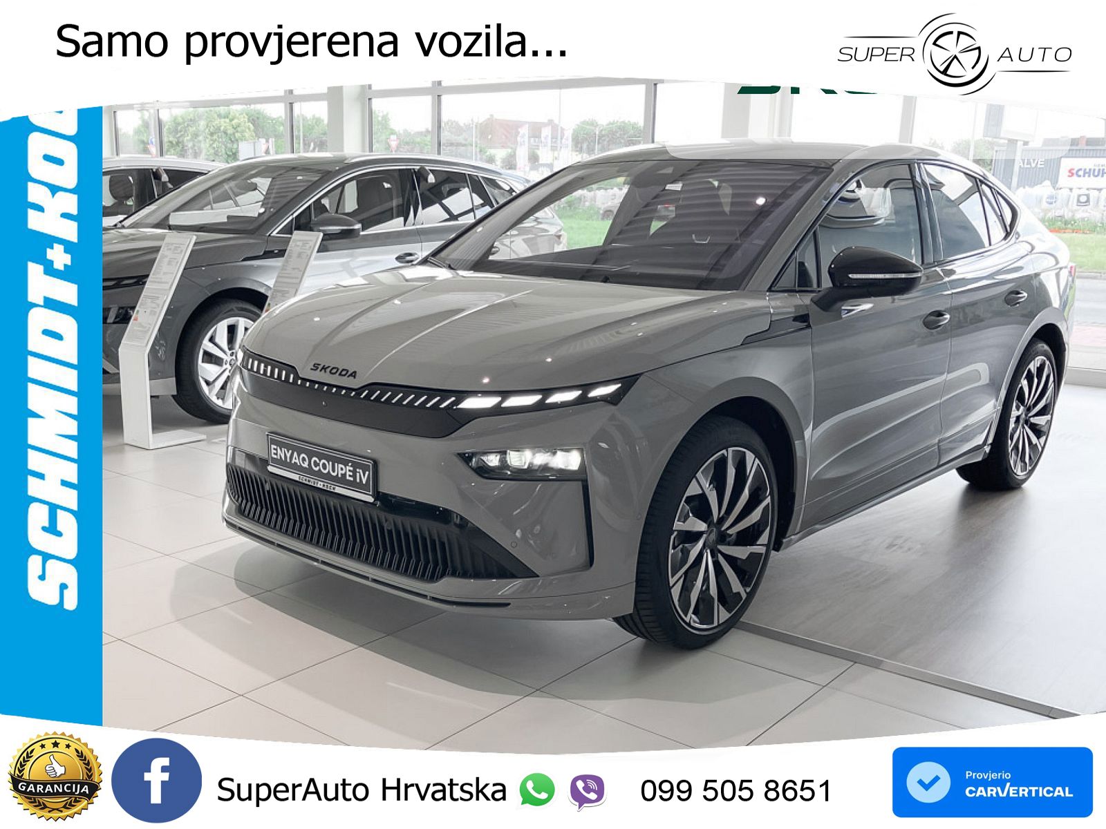 Škoda Enyaq Coupe iV 85 82 kWh (286 KS) SportLine LED+GR SJED+ACC