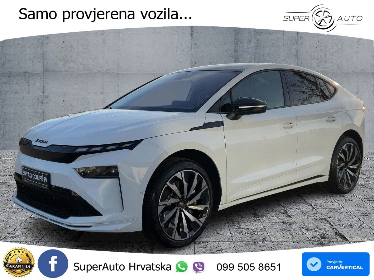 Škoda Enyaq Coupe 85x 82 kWh (286 KS) AWD SportLine LED+GR SJED+ACC