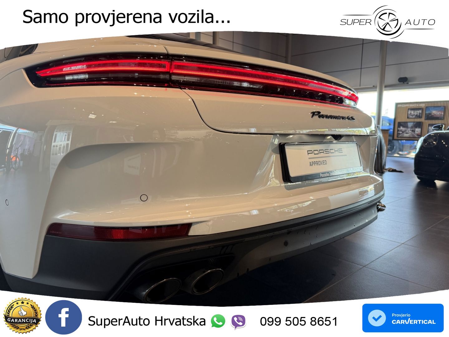 Porsche Panamera 4S 2.9 V6 (544 KS) E-Hybrid PDK ACC+HEAD+4xGR SJED+360+PANO