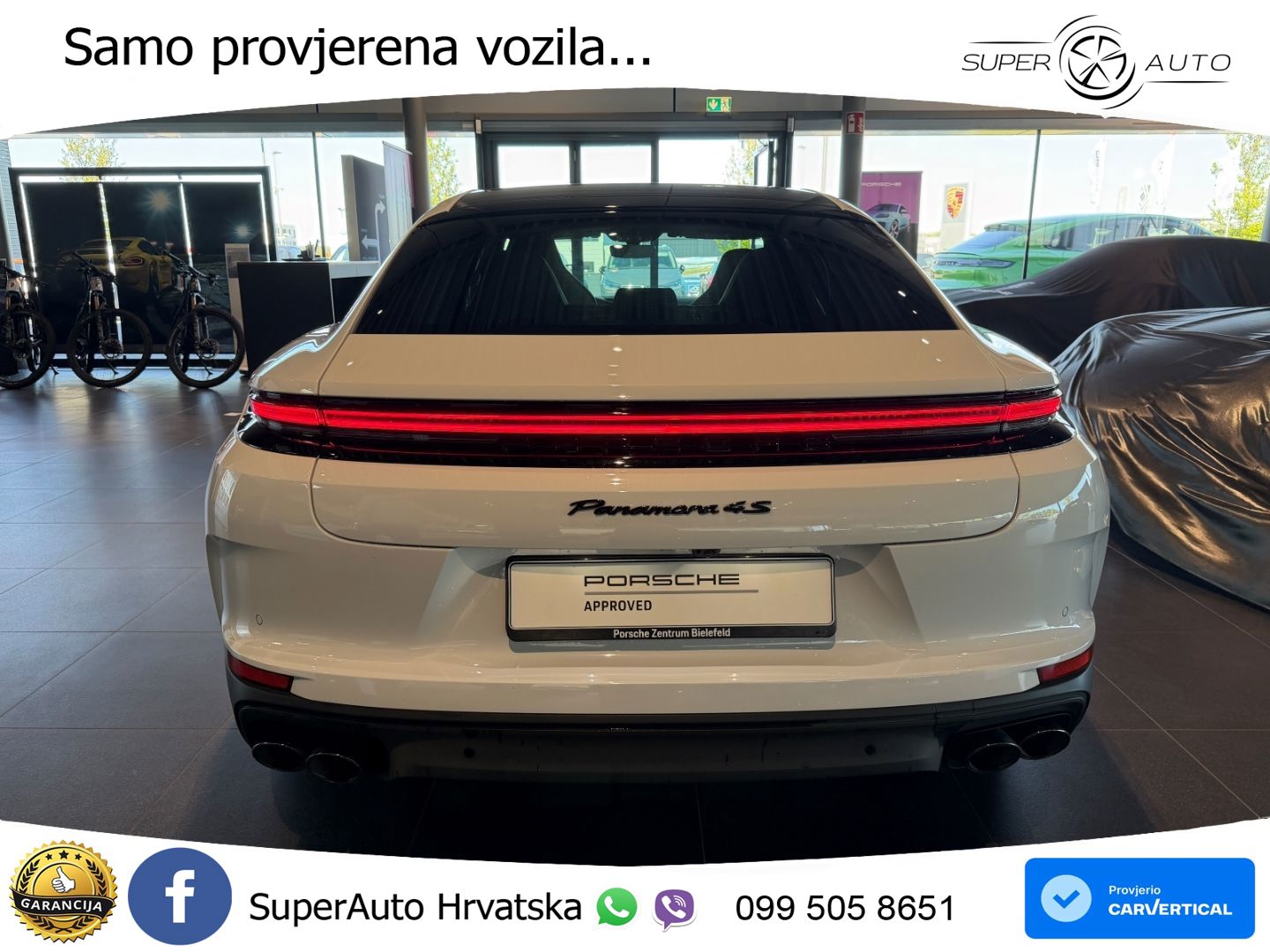 Porsche Panamera 4S 2.9 V6 (544 KS) E-Hybrid PDK ACC+HEAD+4xGR SJED+360+PANO