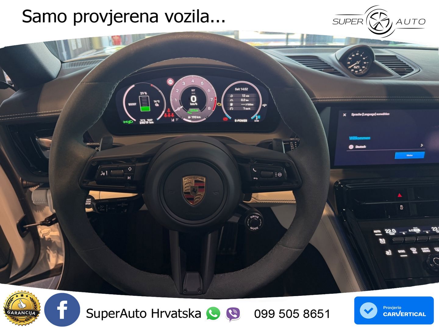 Porsche Panamera 4S 2.9 V6 (544 KS) E-Hybrid PDK ACC+HEAD+4xGR SJED+360+PANO