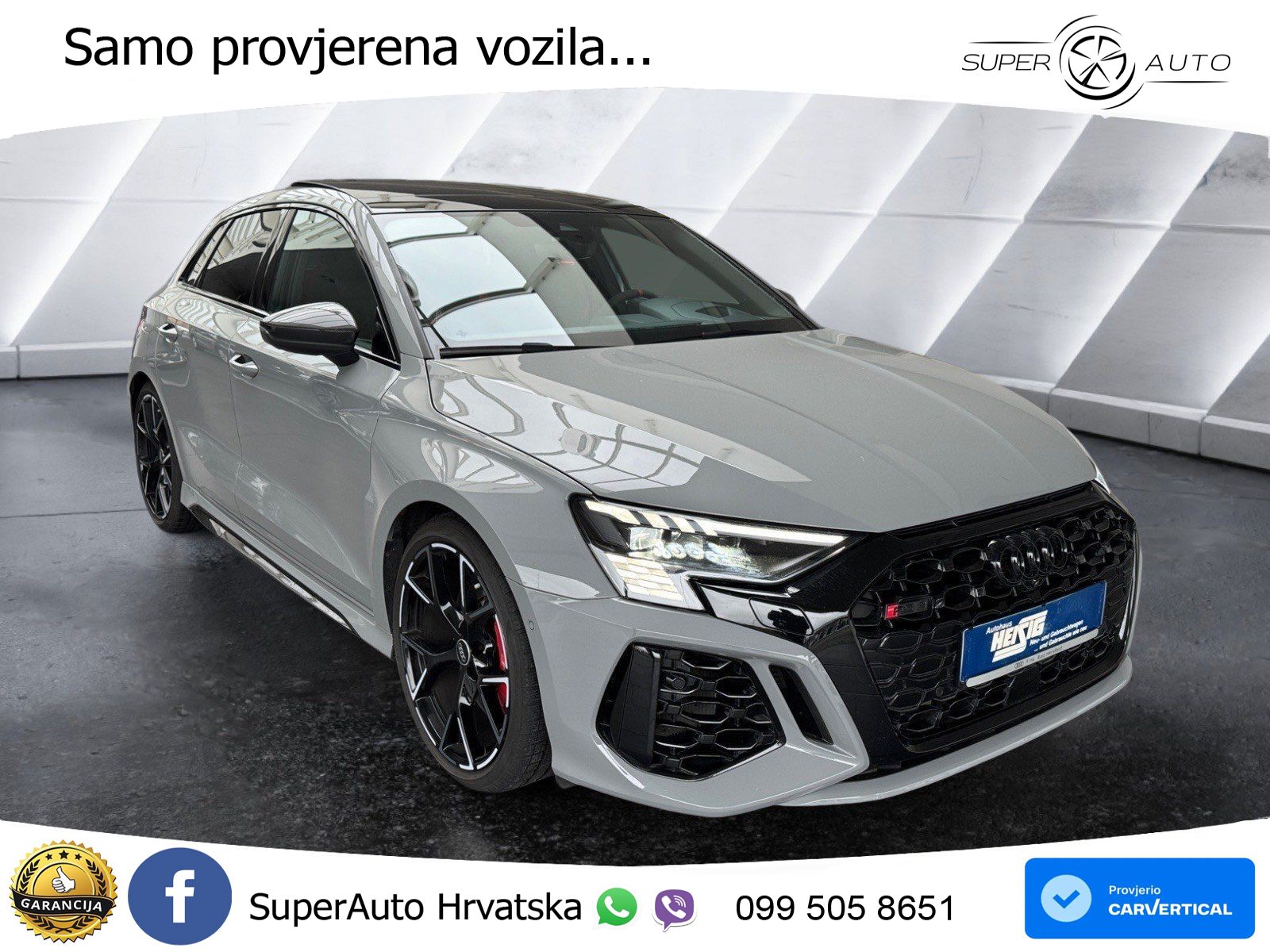 Audi RS3 Sportback 2.5 TFSI (400 KS) quattro S tronic LED+GR SJED+ACC