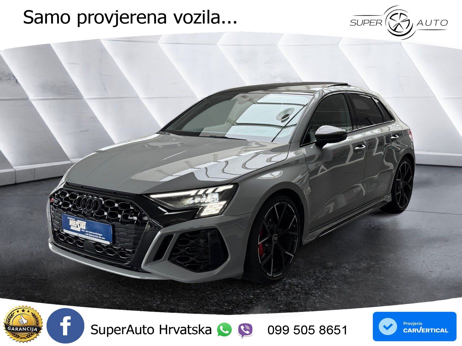 Audi RS3 Sportback 2.5 TFSI (400 KS) quattro S tronic LED+GR SJED+ACC