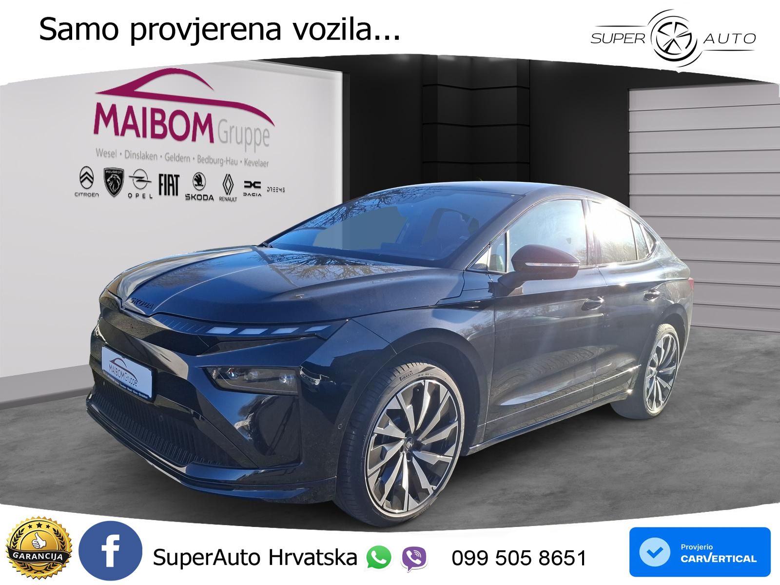 Škoda Enyaq Coupe iV 85 82 kWh (286 KS) SportLine LED+GR SJED+ACC
