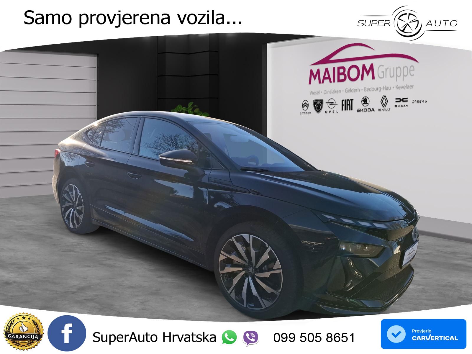 Škoda Enyaq Coupe iV 85 82 kWh (286 KS) SportLine LED+GR SJED+ACC