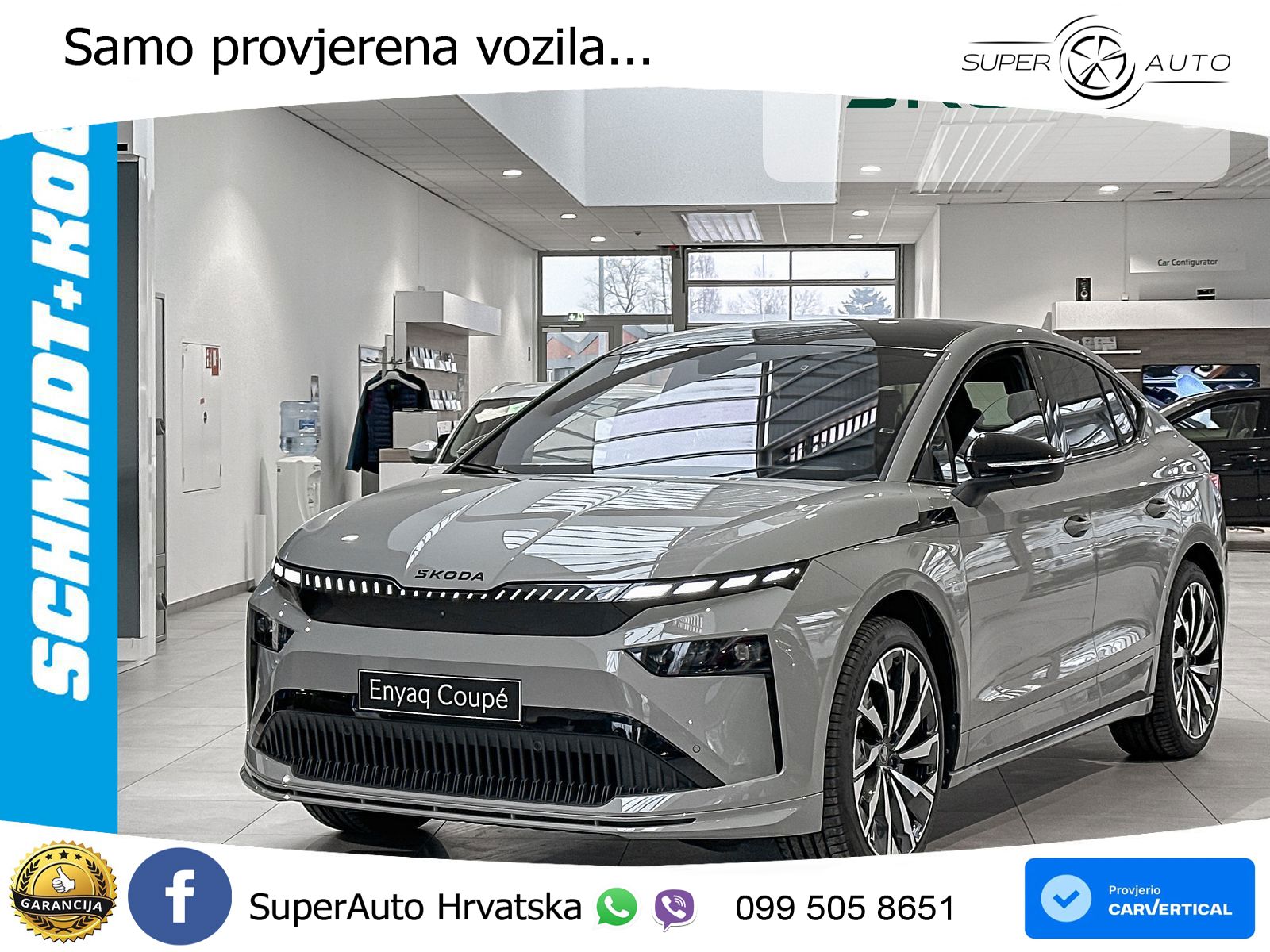 Škoda Enyaq Coupe iV 85 82 kWh (286 KS) SportLine LED+GR SJED+ACC