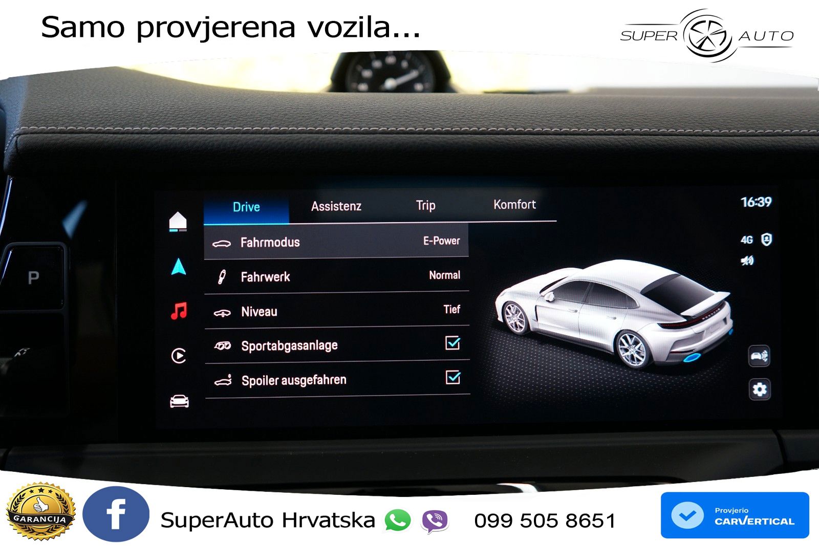 Porsche Panamera 4 2.9 V6 (470 KS) E-Hybrid PDK ACC+HEAD+4xGR SJED+360+PANO