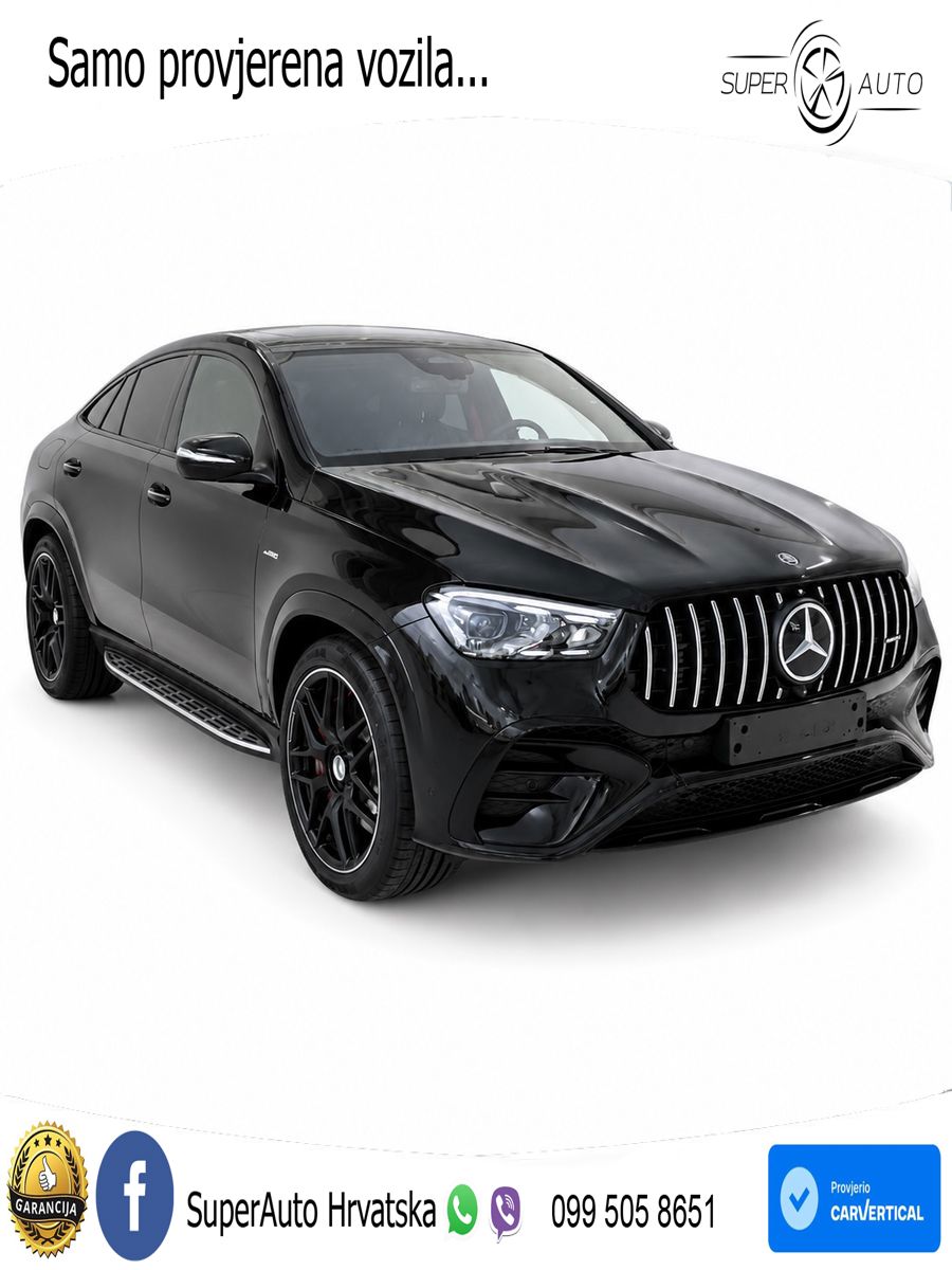 Mercedes AMG GLE Coupe 53 (435 KS) EQ Boost 4MATIC+ AMG SPEEDSHIFT TCT 9G LED+GR SJED+ACC