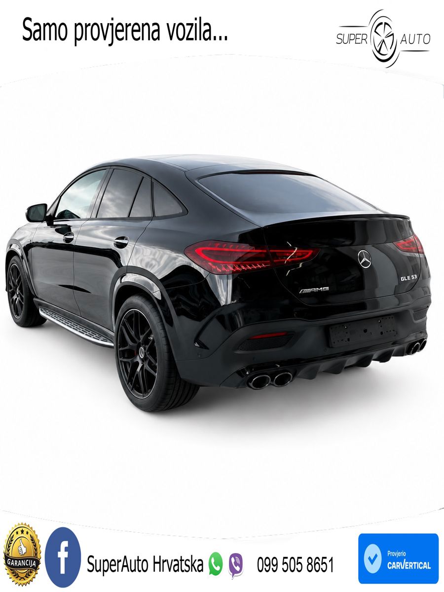 Mercedes AMG GLE Coupe 53 (435 KS) EQ Boost 4MATIC+ AMG SPEEDSHIFT TCT 9G LED+GR SJED+ACC
