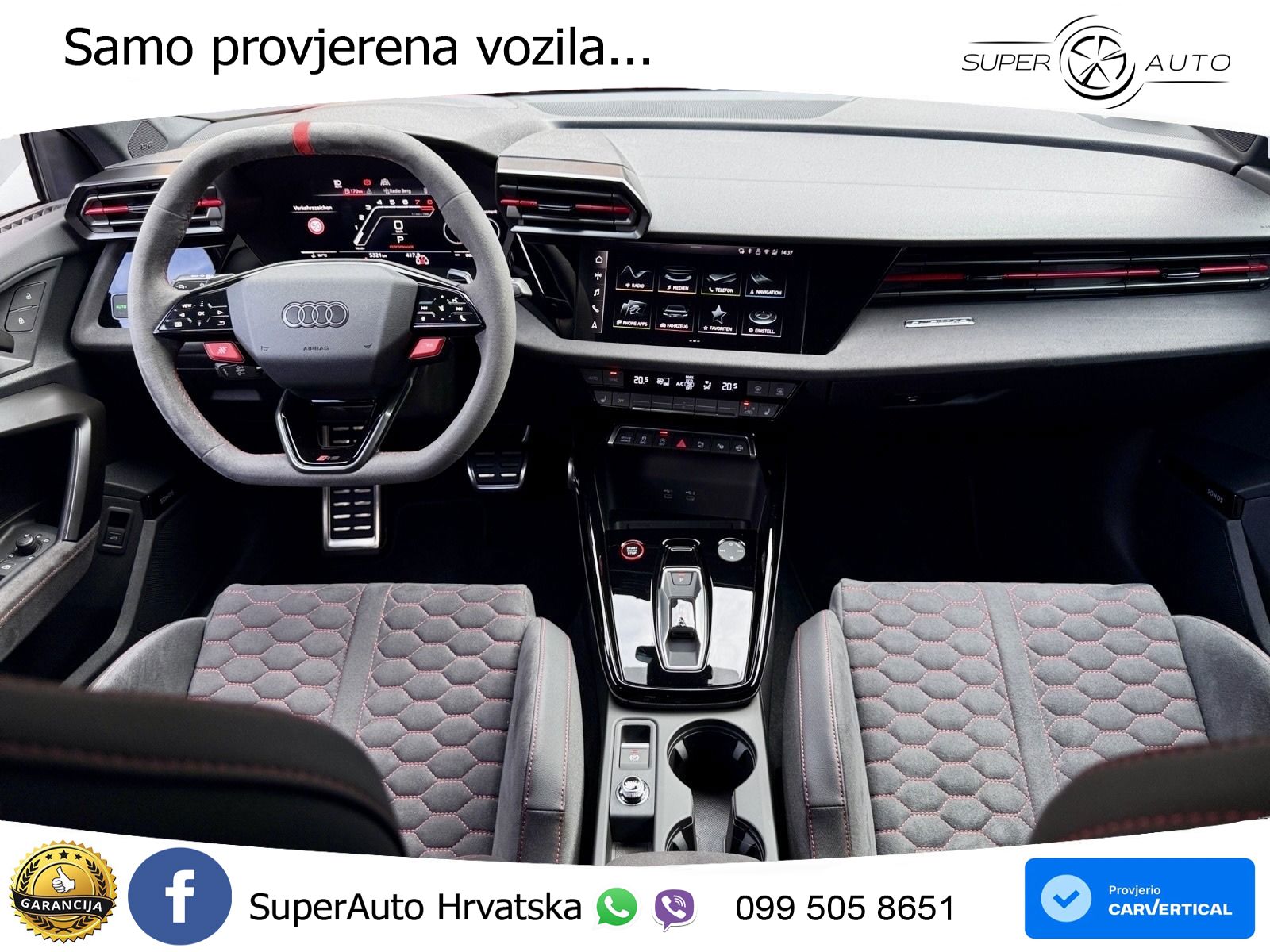 Audi RS3 Sedan 2.5 TFSI (400 KS) quattro S tronic LED+GR SJED+ACC