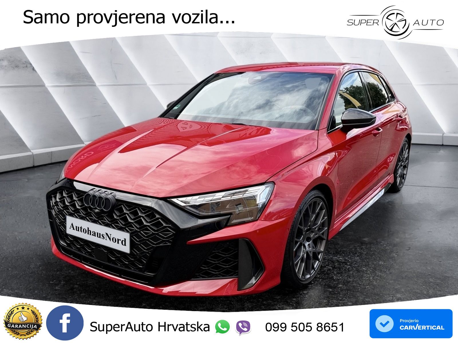 Audi RS3 Sedan 2.5 TFSI (400 KS) quattro S tronic LED+GR SJED+ACC