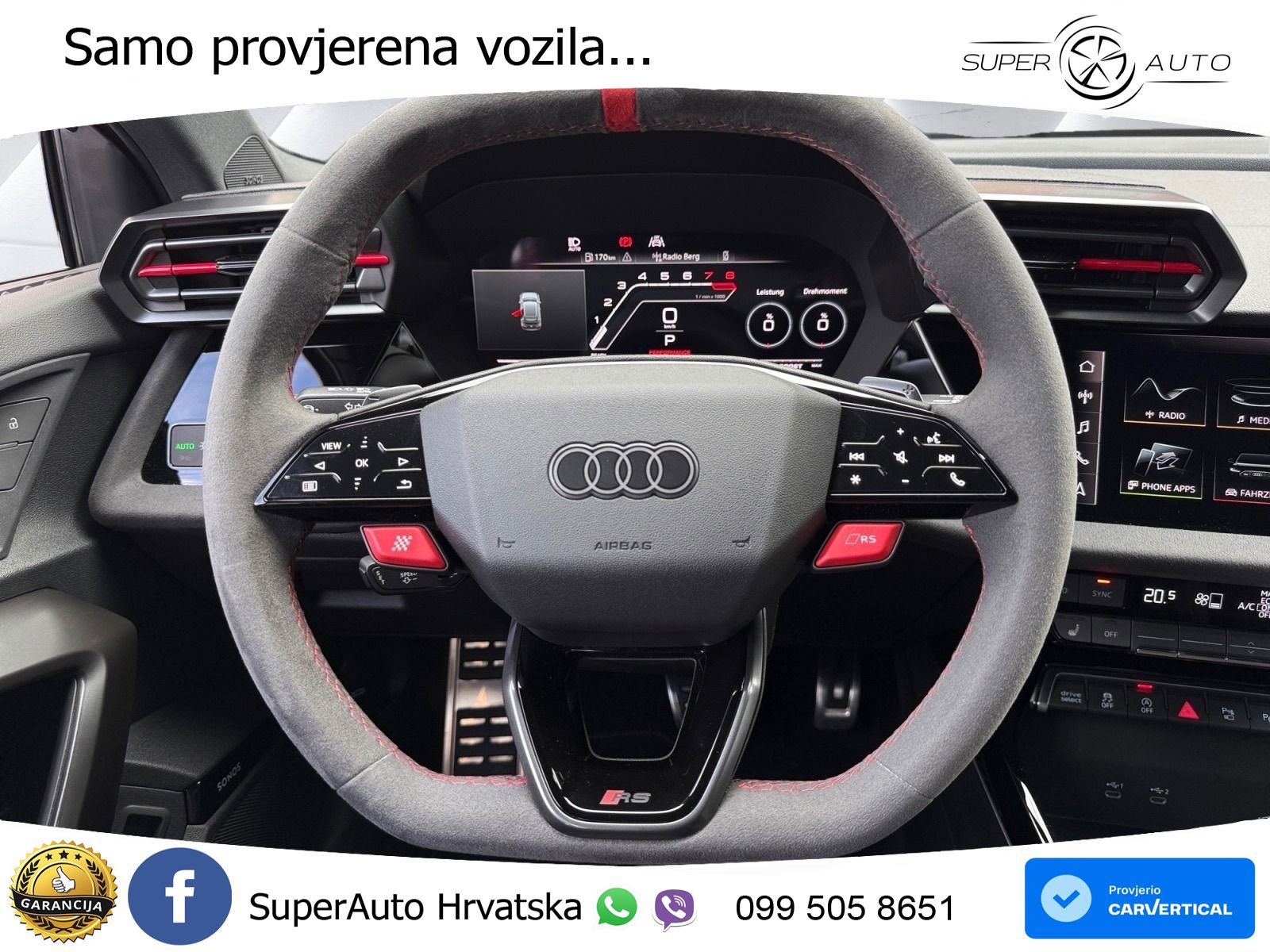 Audi RS3 Sedan 2.5 TFSI (400 KS) quattro S tronic LED+GR SJED+ACC