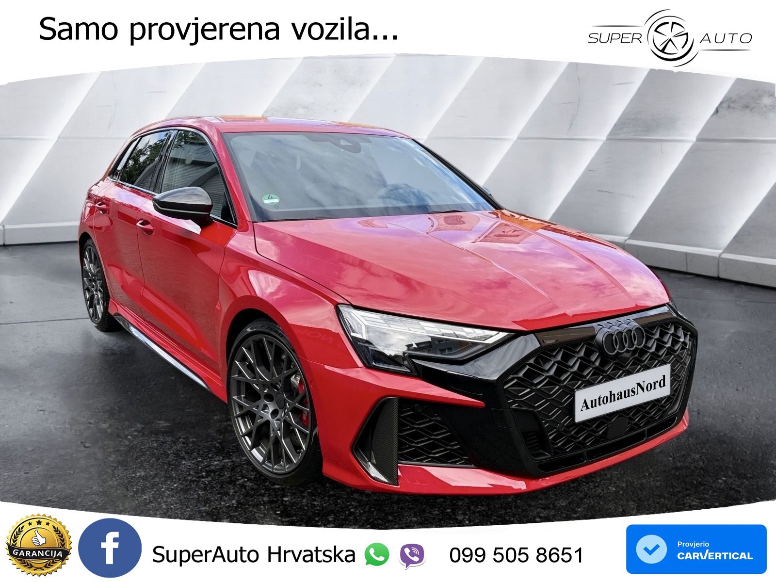 Audi RS3 Sedan 2.5 TFSI (400 KS) quattro S tronic LED+GR SJED+ACC