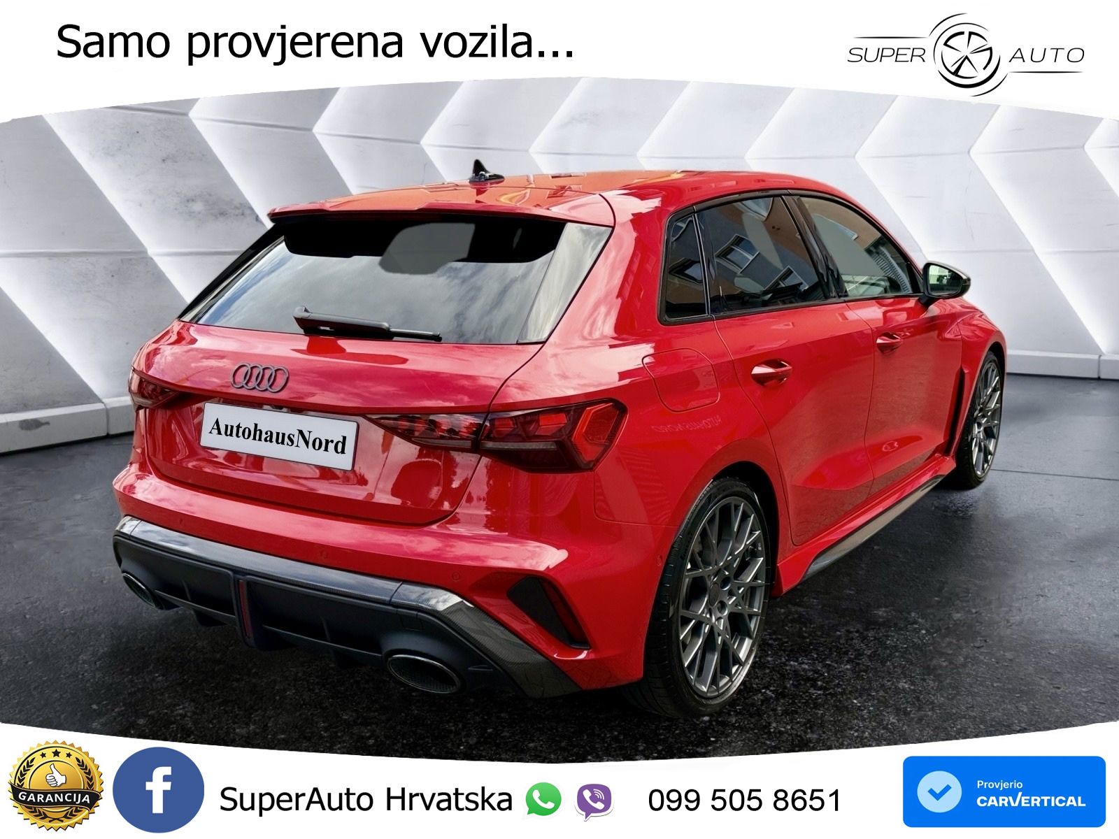Audi RS3 Sedan 2.5 TFSI (400 KS) quattro S tronic LED+GR SJED+ACC