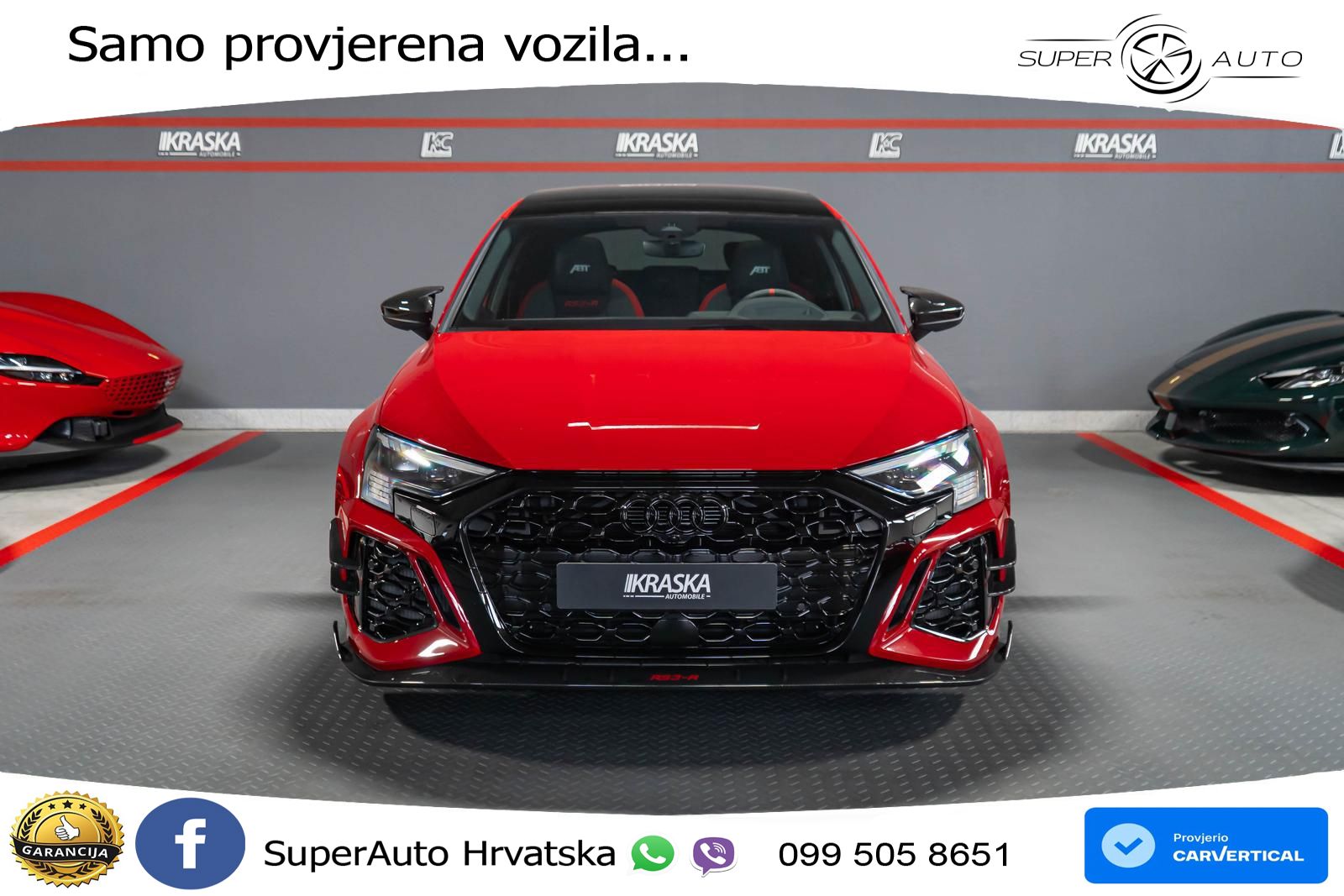 Audi RS3-R ABT Sportback 2.5 TFSI (500 KS) quattro S tronic LED+GR SJED+ACC
