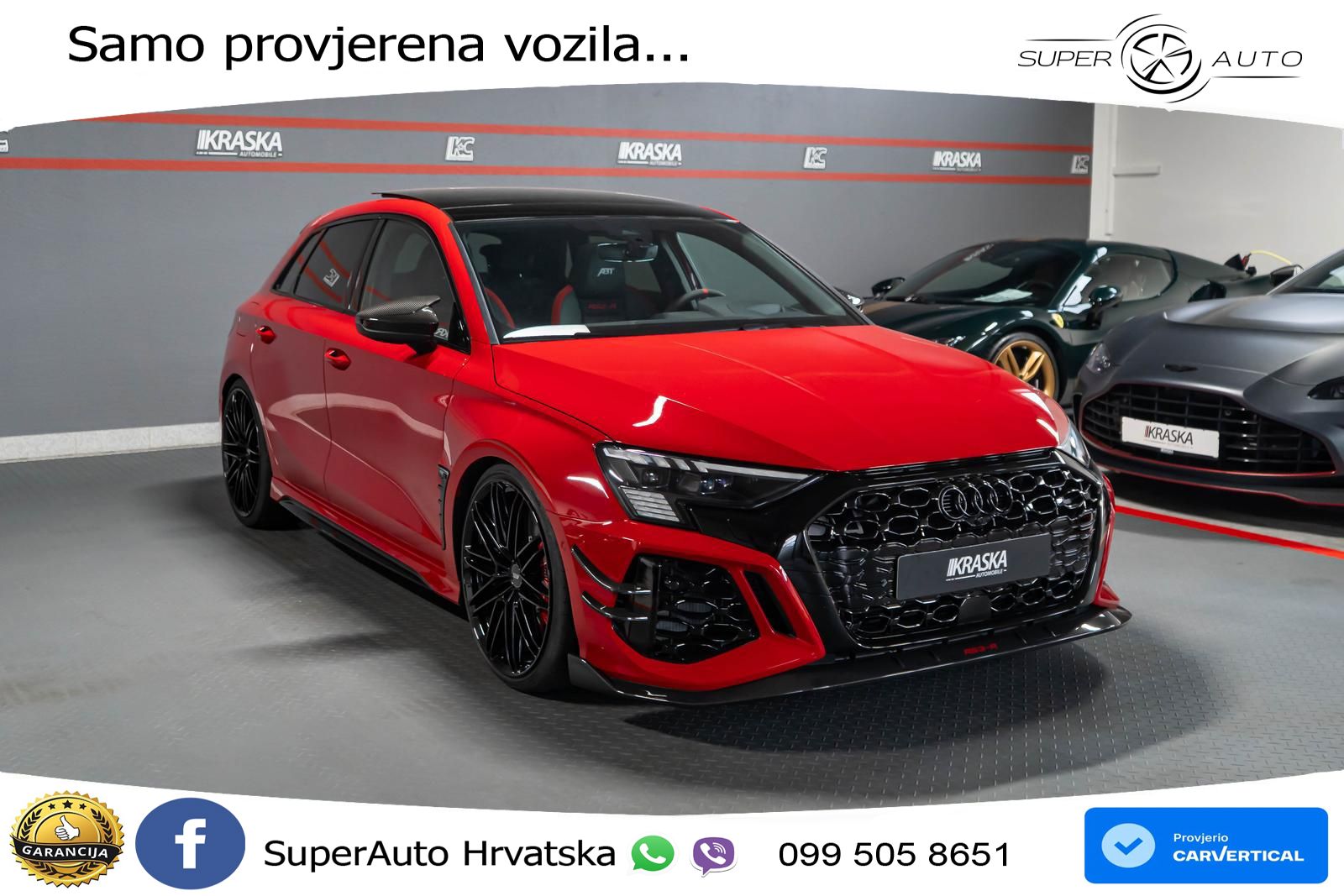 Audi RS3-R ABT Sportback 2.5 TFSI (500 KS) quattro S tronic LED+GR SJED+ACC