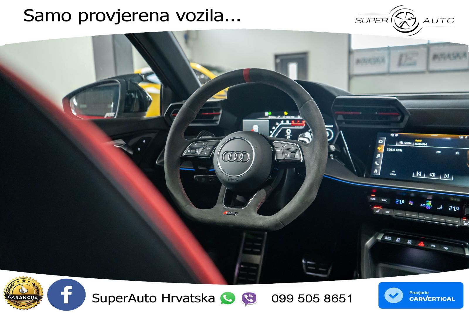 Audi RS3-R ABT Sportback 2.5 TFSI (500 KS) quattro S tronic LED+GR SJED+ACC