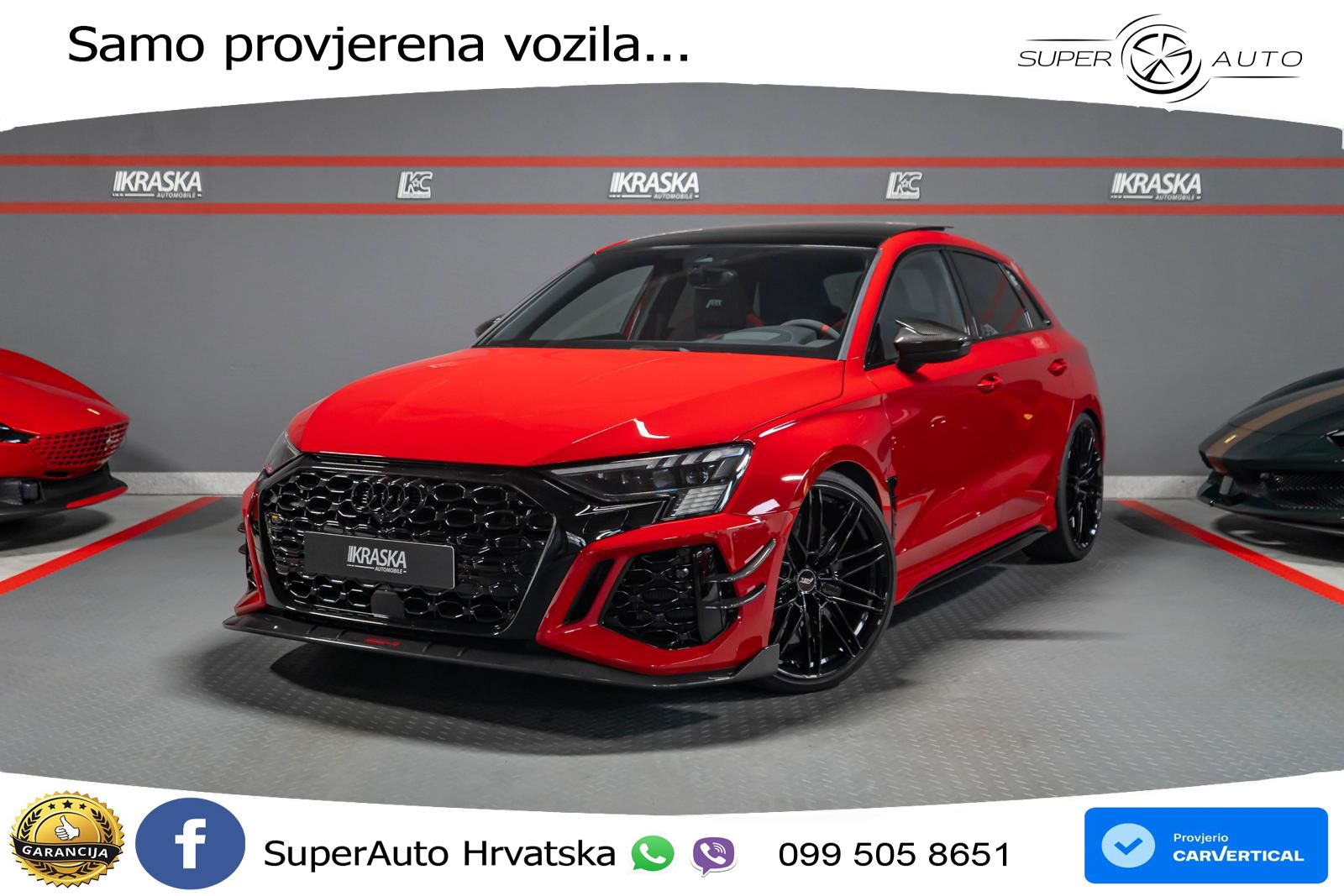 Audi RS3-R ABT Sportback 2.5 TFSI (500 KS) quattro S tronic LED+GR SJED+ACC