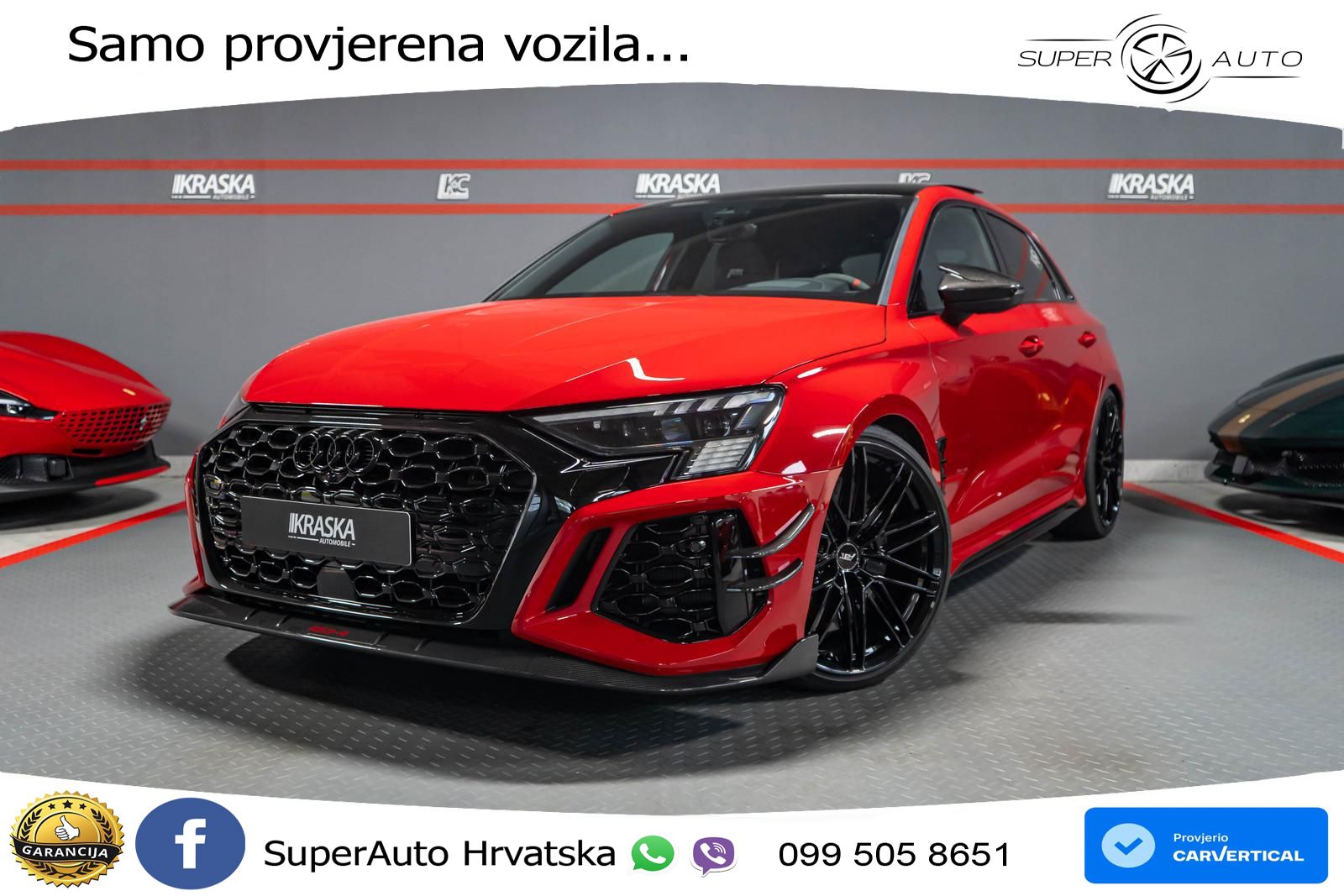 Audi RS3-R ABT Sportback 2.5 TFSI (500 KS) quattro S tronic LED+GR SJED+ACC