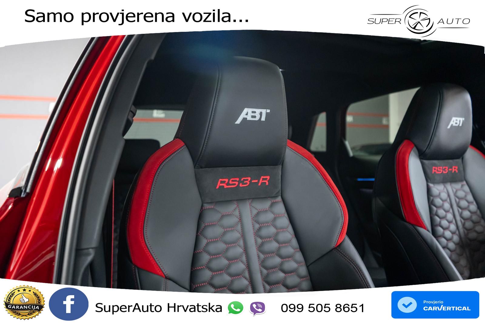 Audi RS3-R ABT Sportback 2.5 TFSI (500 KS) quattro S tronic LED+GR SJED+ACC