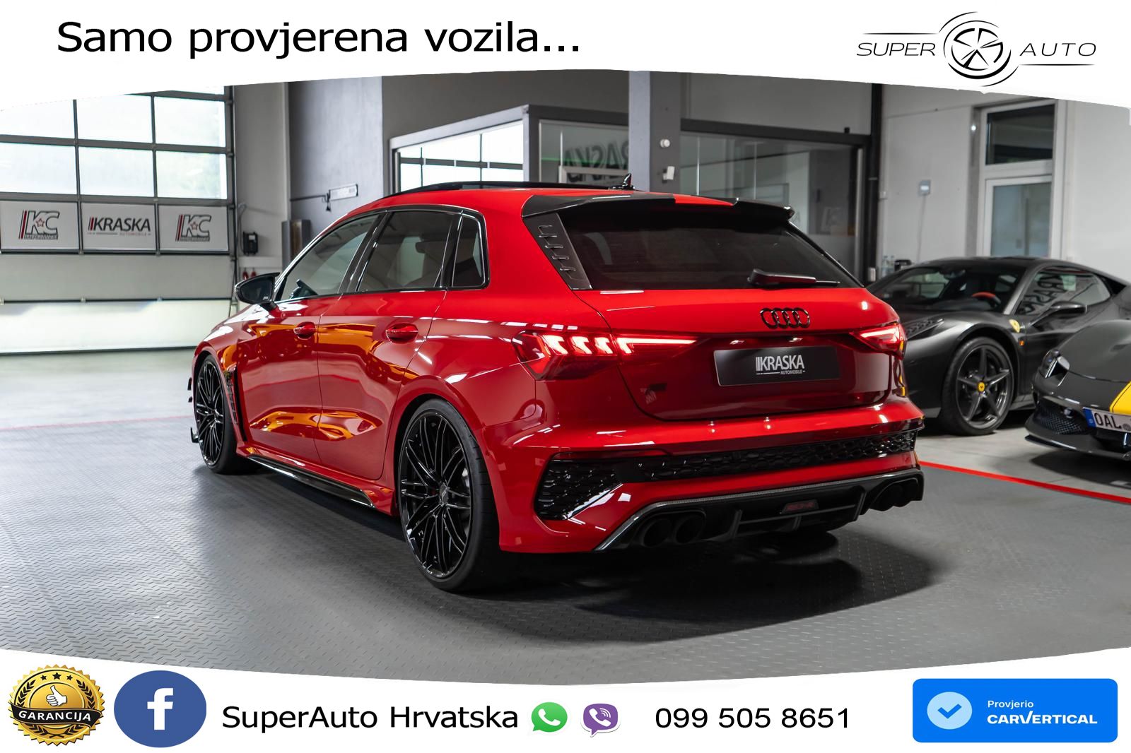 Audi RS3-R ABT Sportback 2.5 TFSI (500 KS) quattro S tronic LED+GR SJED+ACC