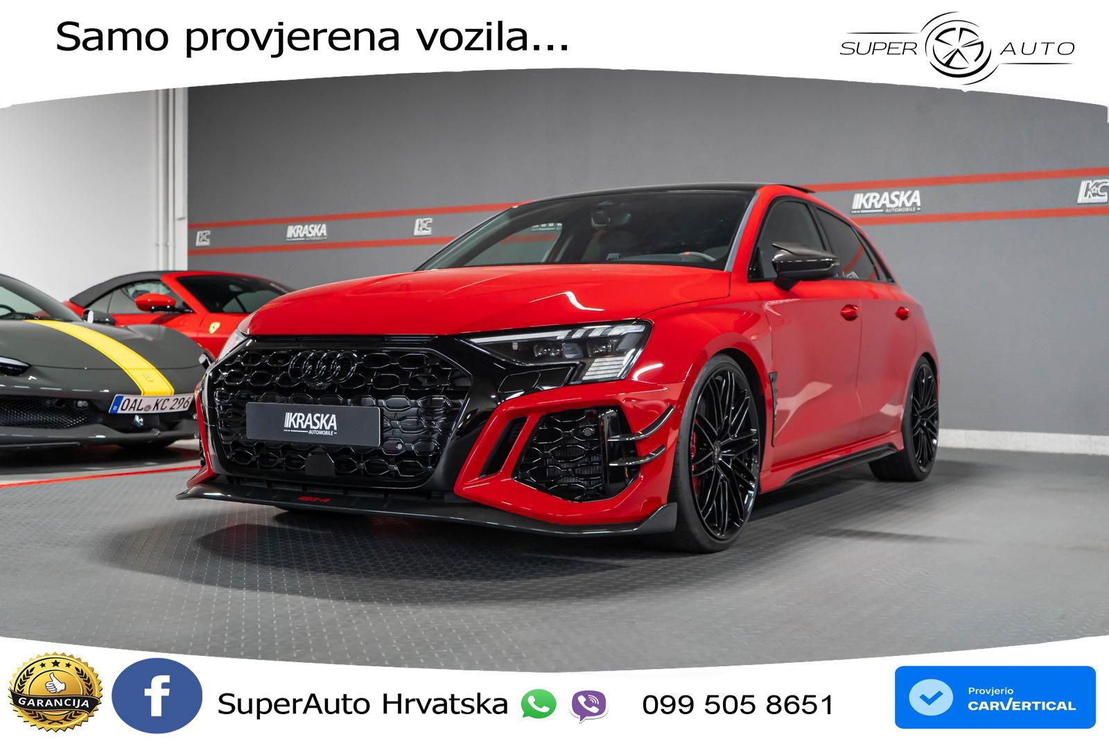 Audi RS3-R ABT Sportback 2.5 TFSI (500 KS) quattro S tronic LED+GR SJED+ACC