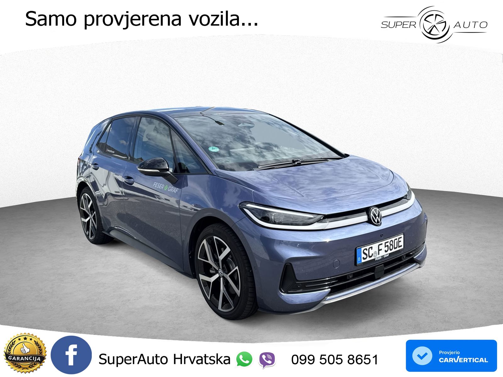 Volkswagen ID.3 79 kWh (231 KS) LED+GR SJED+ACC