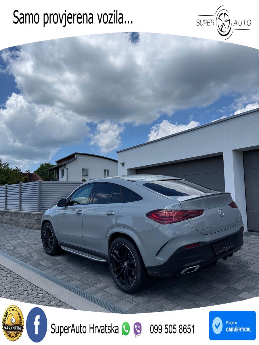 Mercedes GLE Coupe 450d (367 KS) EQ Boost 4MATIC 9G-TRONIC AMG LED+GR SJED+ACC