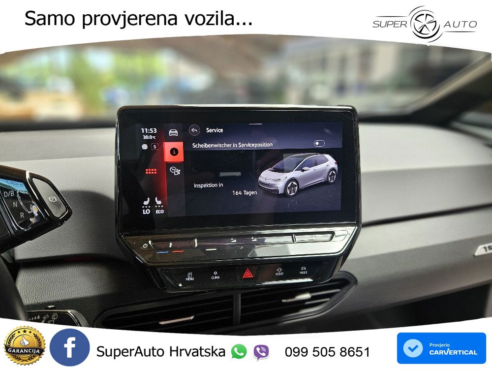 Volkswagen ID.3 Pro Performance 62 kWh (204 KS) LED+GR SJED+ACC