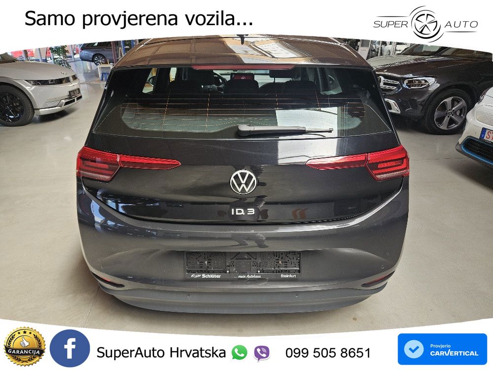 Volkswagen ID.3 Pro Performance 62 kWh (204 KS) LED+GR SJED+ACC