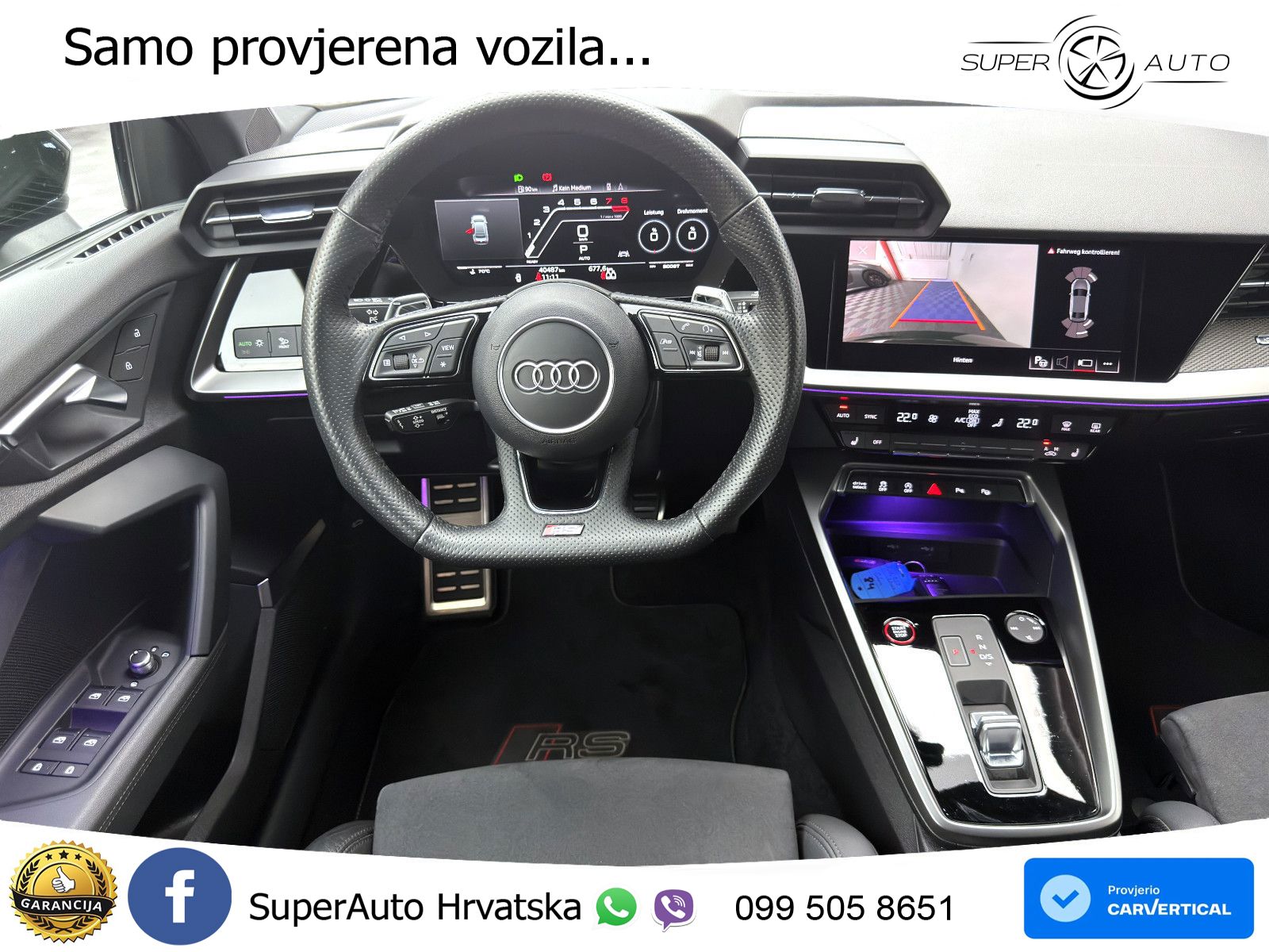 Audi RS3 Sportback 2.5 TFSI (400 KS) quattro S tronic LED+GR SJED+ACC