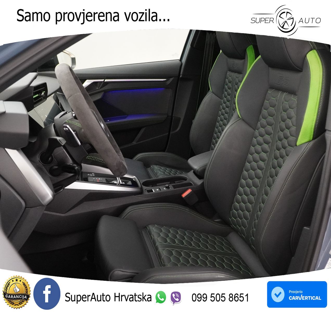 Audi RS3 Sportback 2.5 TFSI (400 KS) quattro S tronic LED+GR SJED+ACC