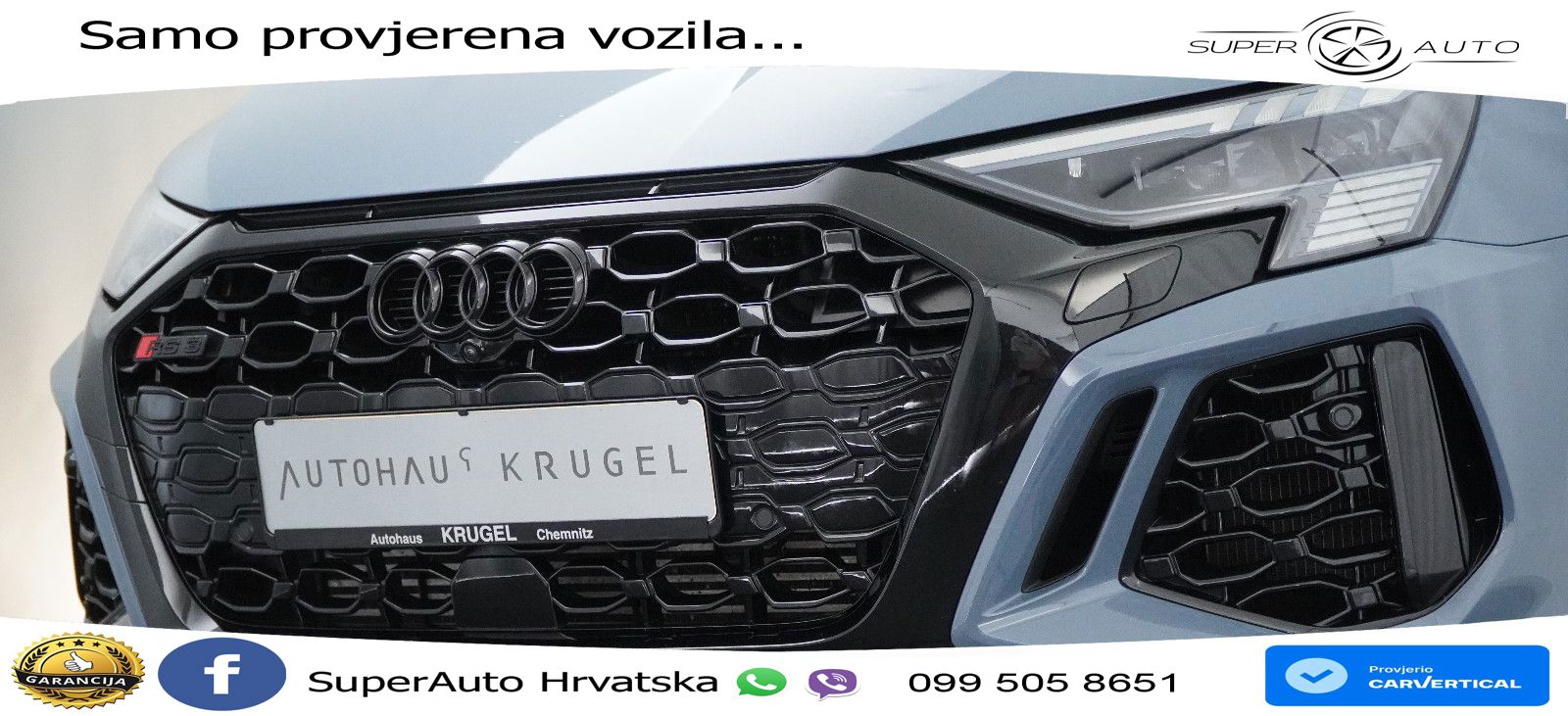 Audi RS3 Sportback 2.5 TFSI (400 KS) quattro S tronic LED+GR SJED+ACC