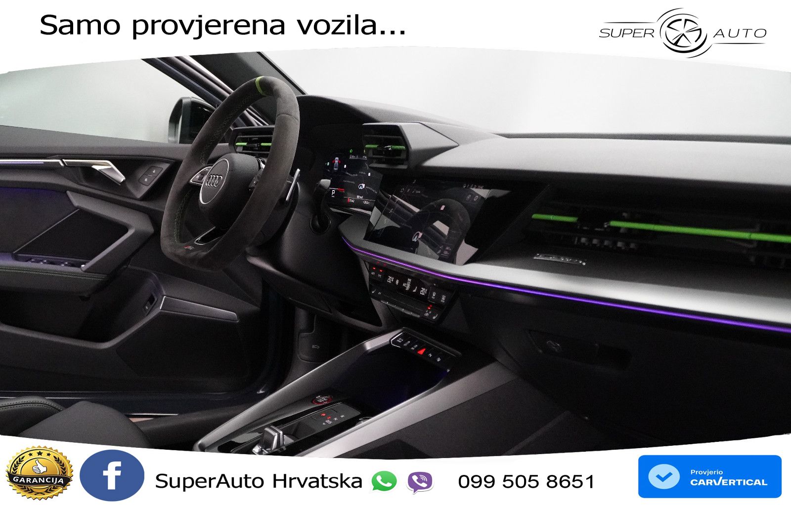 Audi RS3 Sportback 2.5 TFSI (400 KS) quattro S tronic LED+GR SJED+ACC