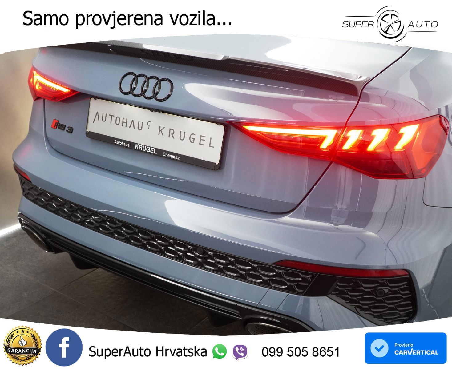 Audi RS3 Sportback 2.5 TFSI (400 KS) quattro S tronic LED+GR SJED+ACC