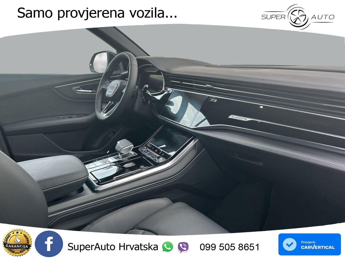 Audi Q8 55 TFSIe V6 (394 KS) quattro Tiptronic S line LED+GR SJED+ACC