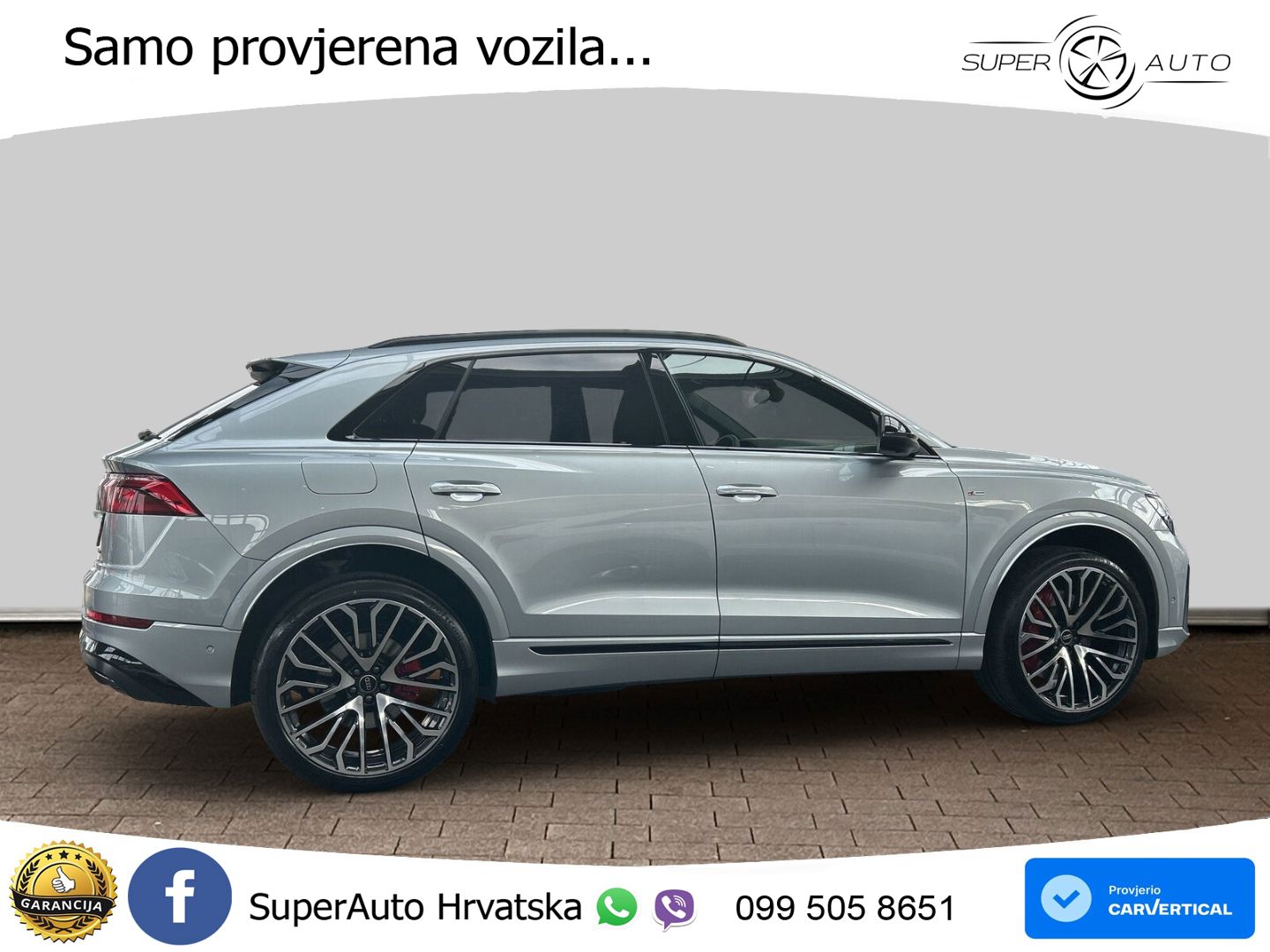 Audi Q8 55 TFSIe V6 (394 KS) quattro Tiptronic S line LED+GR SJED+ACC