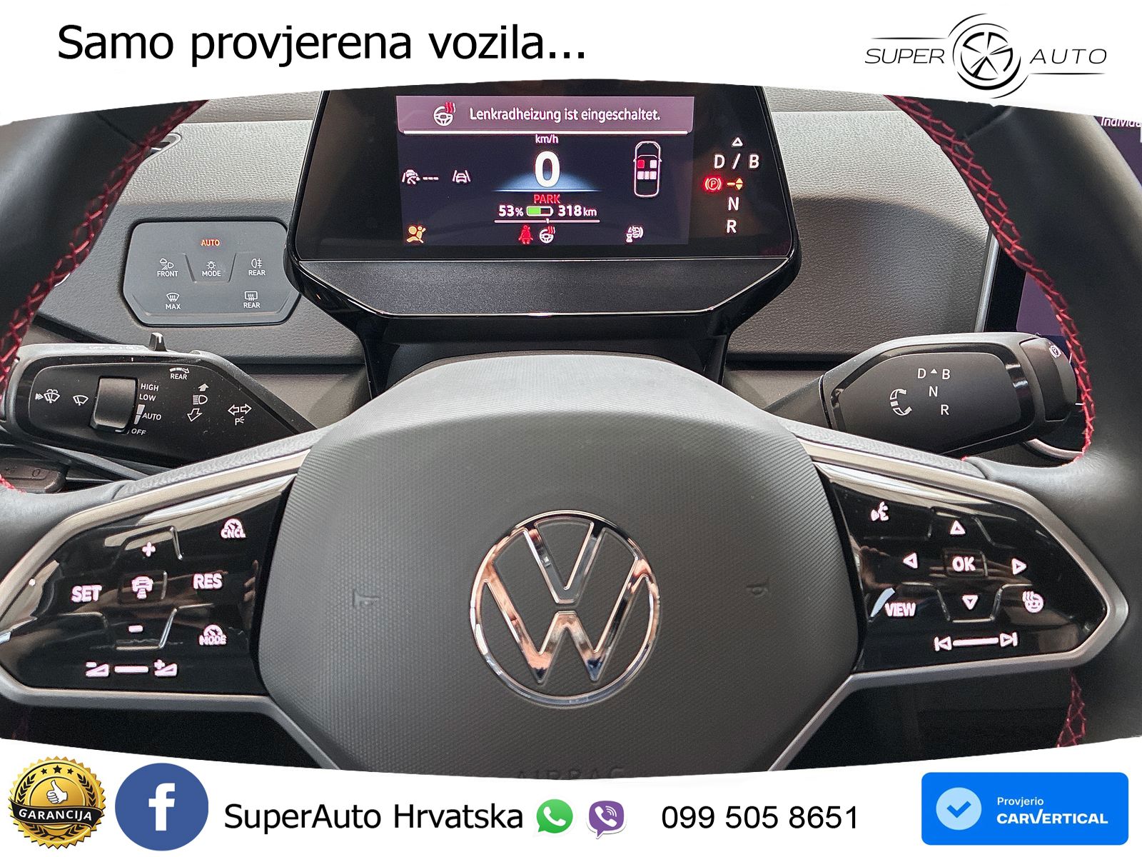Volkswagen ID.3 GTX Performance 84 kWh (326 KS) LED+GR SJED+ACC