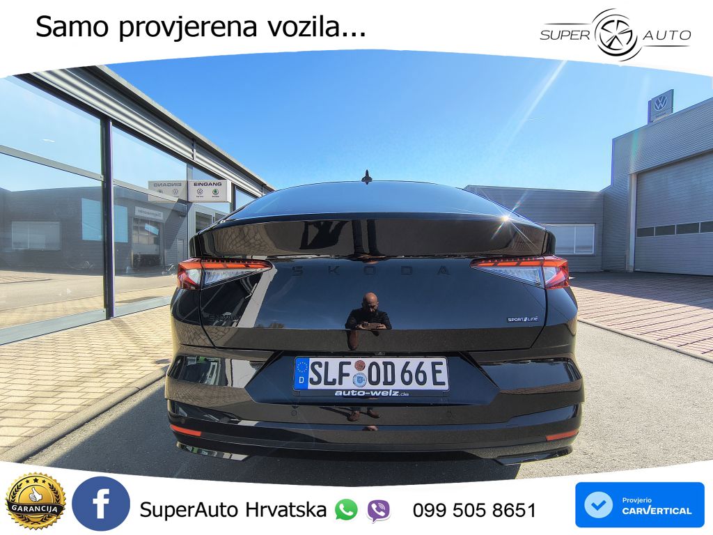 Škoda Enyaq Coupe iV 85 82 kWh (286 KS) SportLine LED+GR SJED+ACC