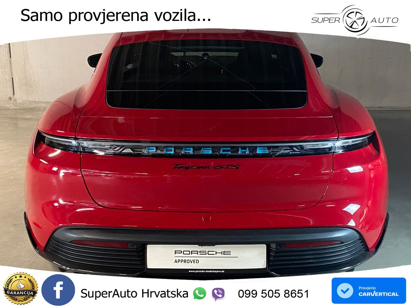 Porsche Taycan GTS Performance Plus 93.4 kWh (598 KS)