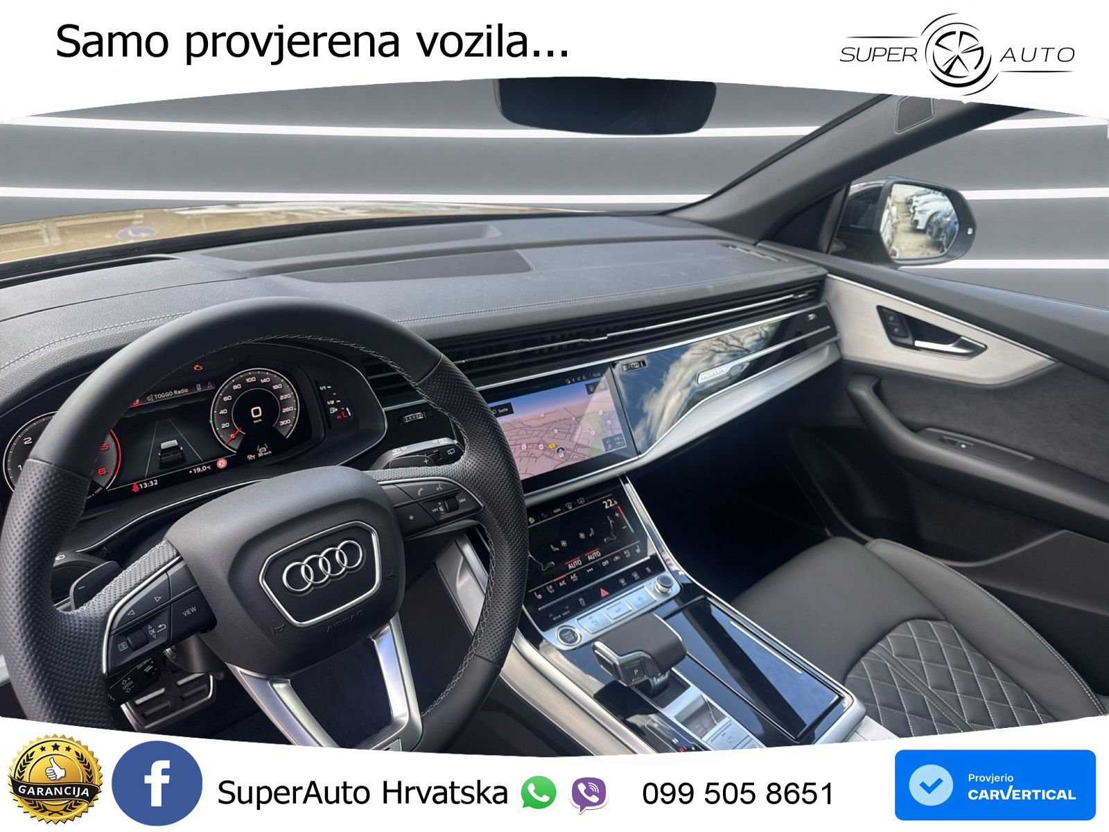 Audi Q8 50 TDI V6 (286 KS) quattro Tiptronic S line LED+GR SJED+ACC